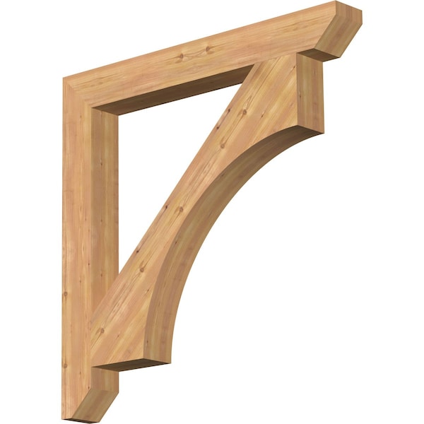 Ekena Millwork Westlake Slat Smooth Bracket, Western Red Cedar, 5 1/2"W x 48"D x 48"H BKT06X48X48WTL06SWR - main